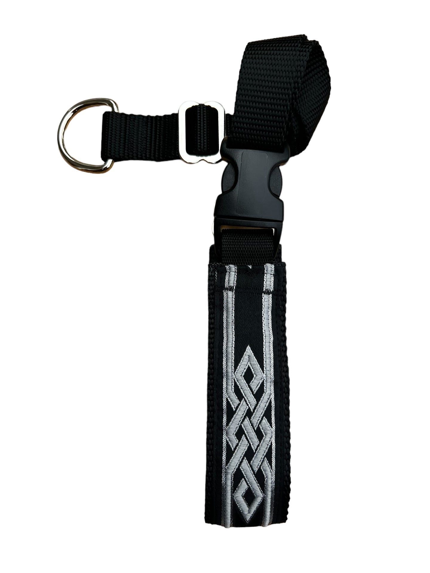 A Secret Powers Training Collar with Quick Release Snap - Silver Elegance
